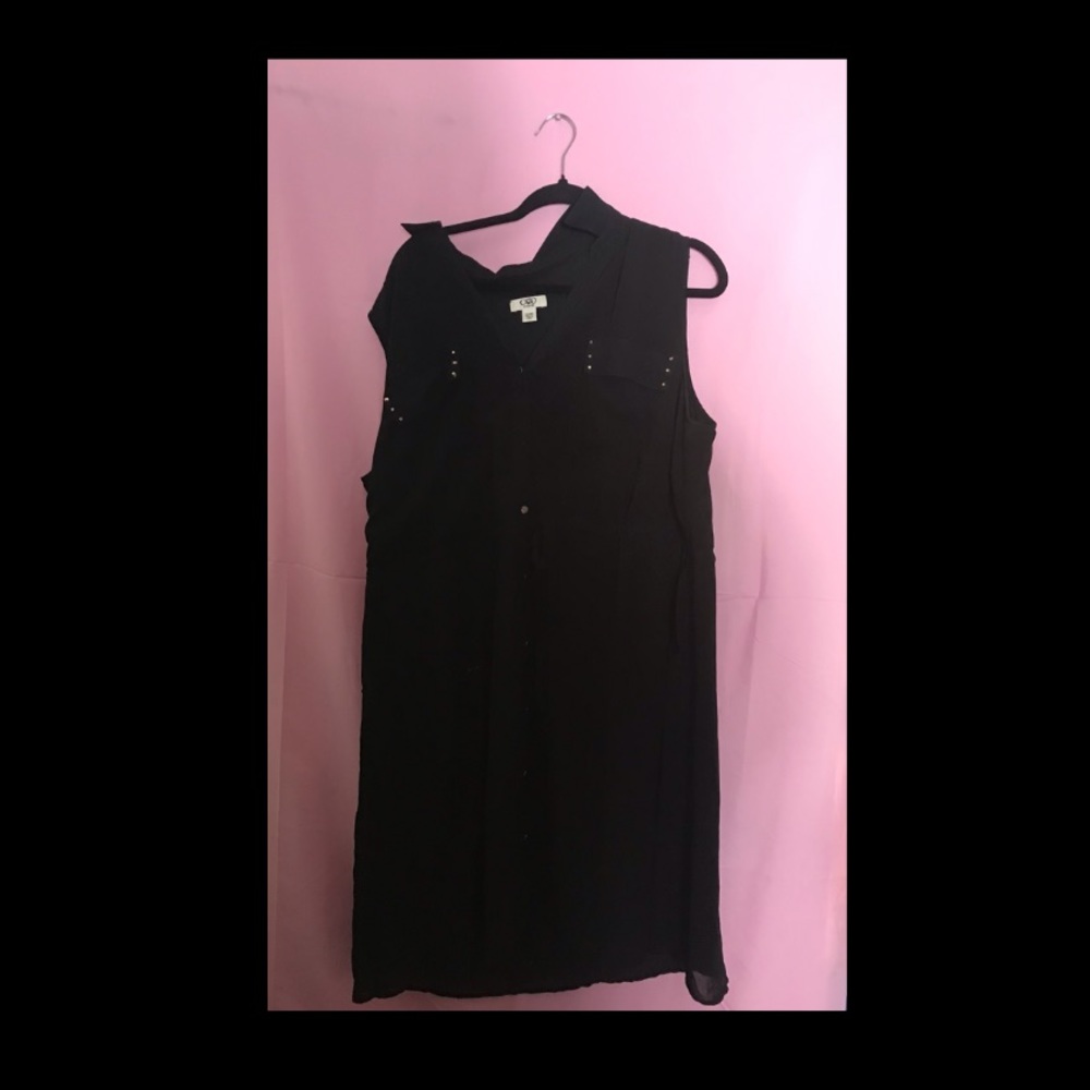 Black Studded Cato Dress